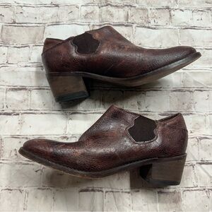 Wolverine Sz 7.5 alice brown leather ankle booties boots